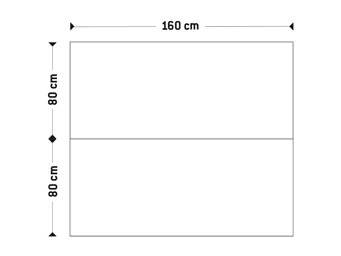 Bureau Bench Double "Rosendo" 160cm Noir