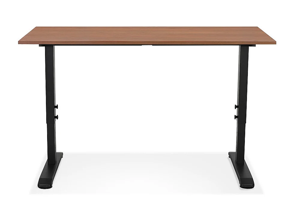 Bureau Hauteur Réglable "Mathew" 140cm Noir & Noyer