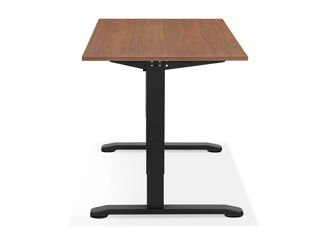 Bureau Hauteur Réglable "Mathew" 140cm Noir & Noyer