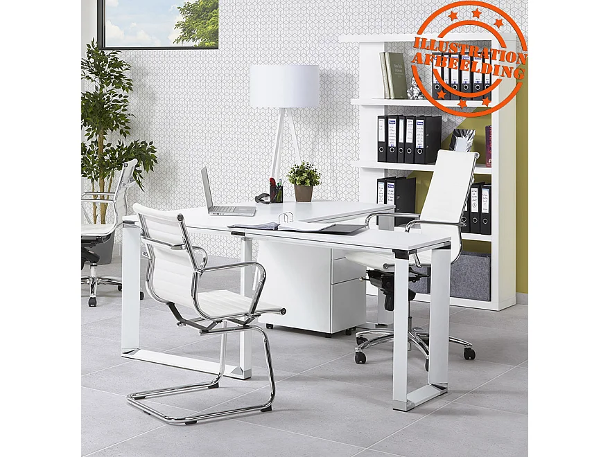 Designer-Eckschreibtisch - XLINE - beige - 170x160x74 cm