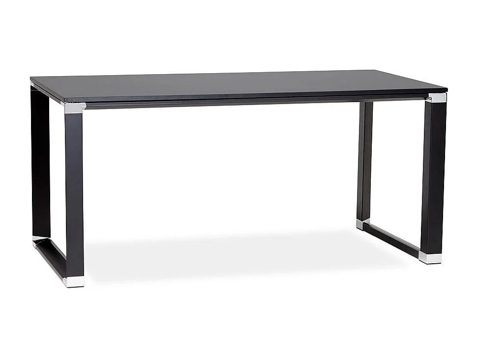 Gerader Designer-Schreibtisch - XLINE - zwart - 160x80x74 cm
