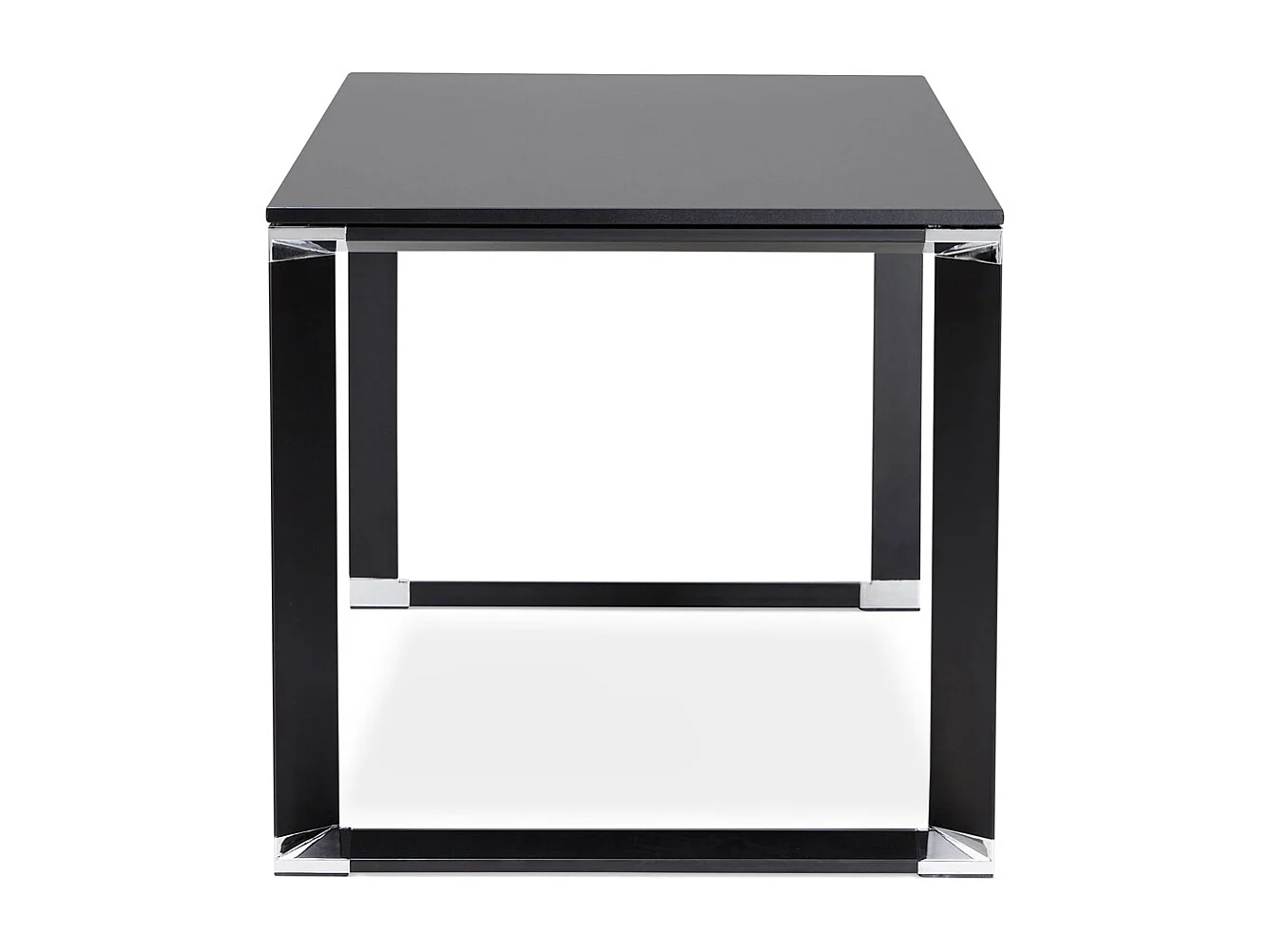 Gerader Designer-Schreibtisch - XLINE - zwart - 160x80x74 cm