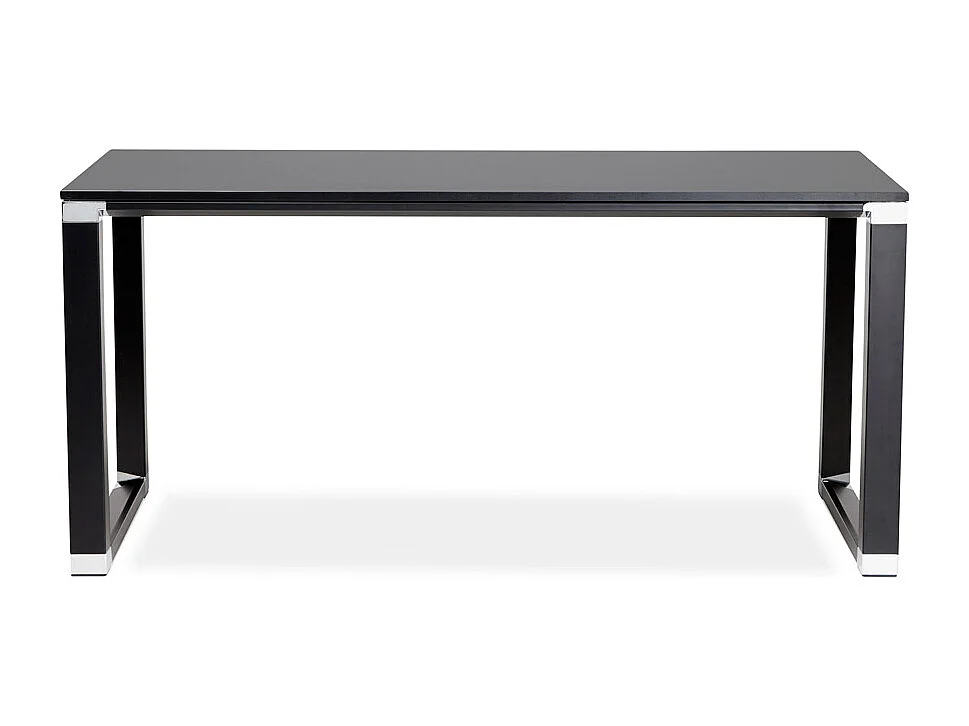 Gerader Designer-Schreibtisch - XLINE - zwart - 160x80x74 cm