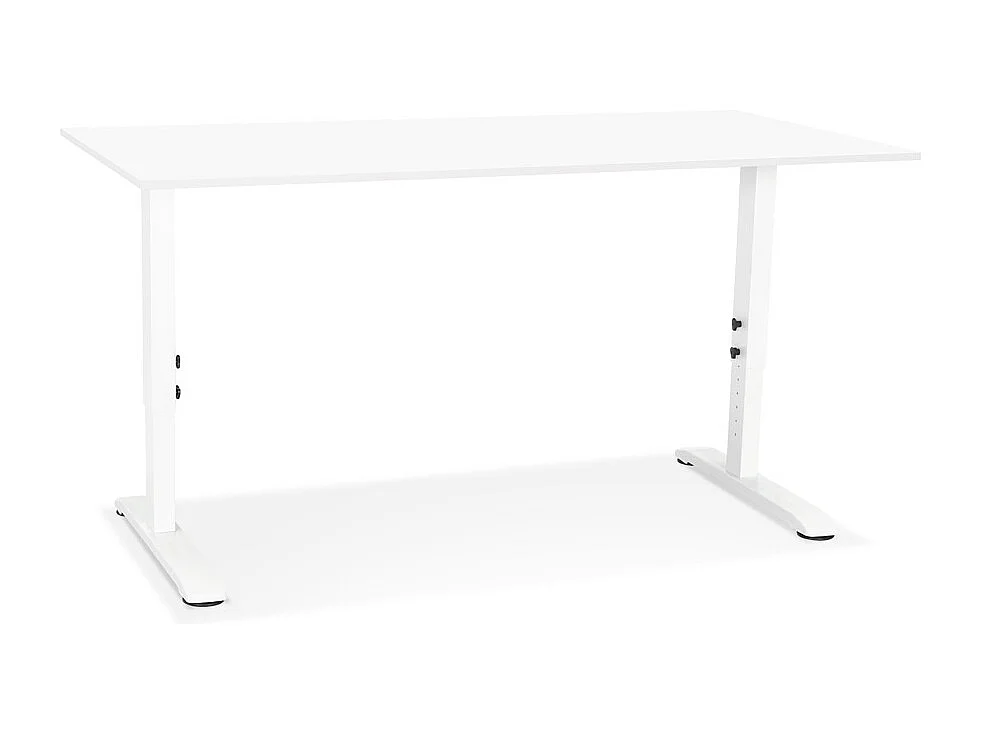 Höhenverstellbarer Schreibtisch - OSMOSE - wit - 160x80x67(86) cm