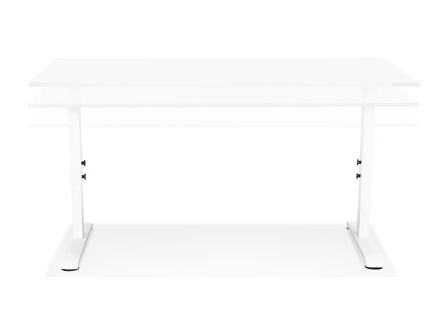 Höhenverstellbarer Schreibtisch - OSMOSE - wit - 160x80x67(86) cm