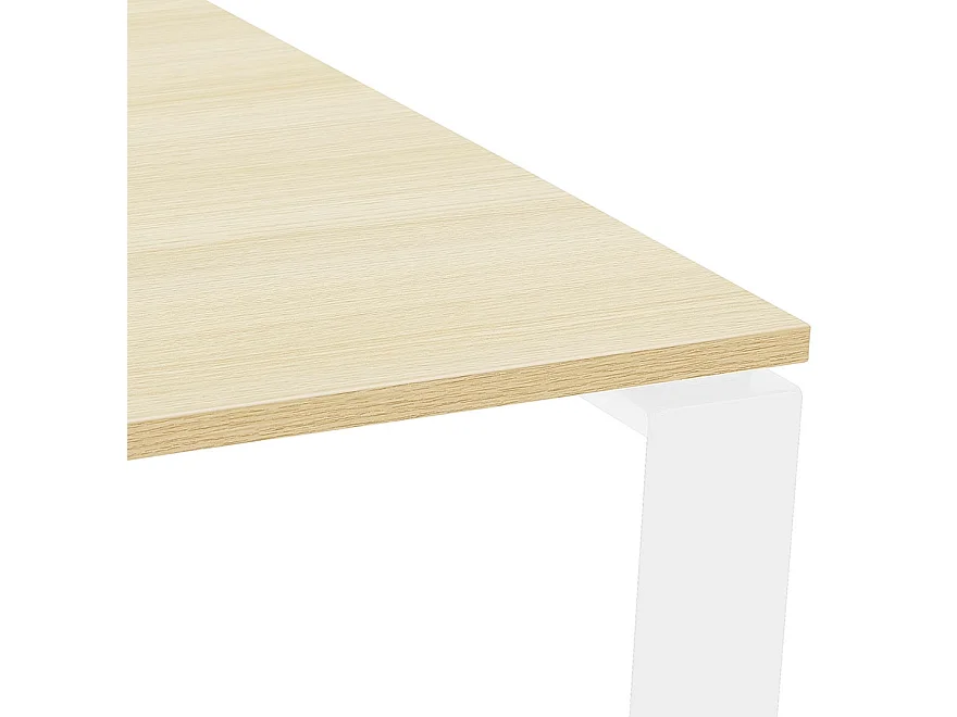 Bureau Bench Design "Dane" 140cm Blanc & Naturel