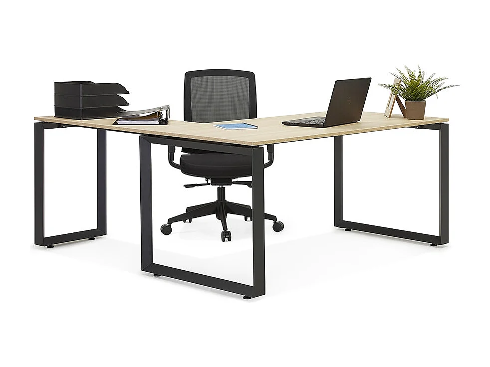 Bureau Bench Design "Dane" 140cm Blanc & Naturel