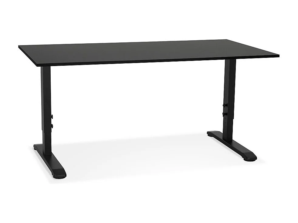 Höhenverstellbarer Schreibtisch - OSMOSE - zwart - 160x80x67(86) cm
