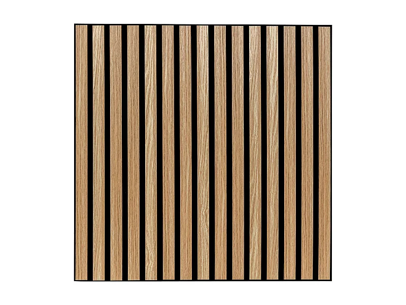 Panneau décoratif mural en Bois clair 60 x 60 cm