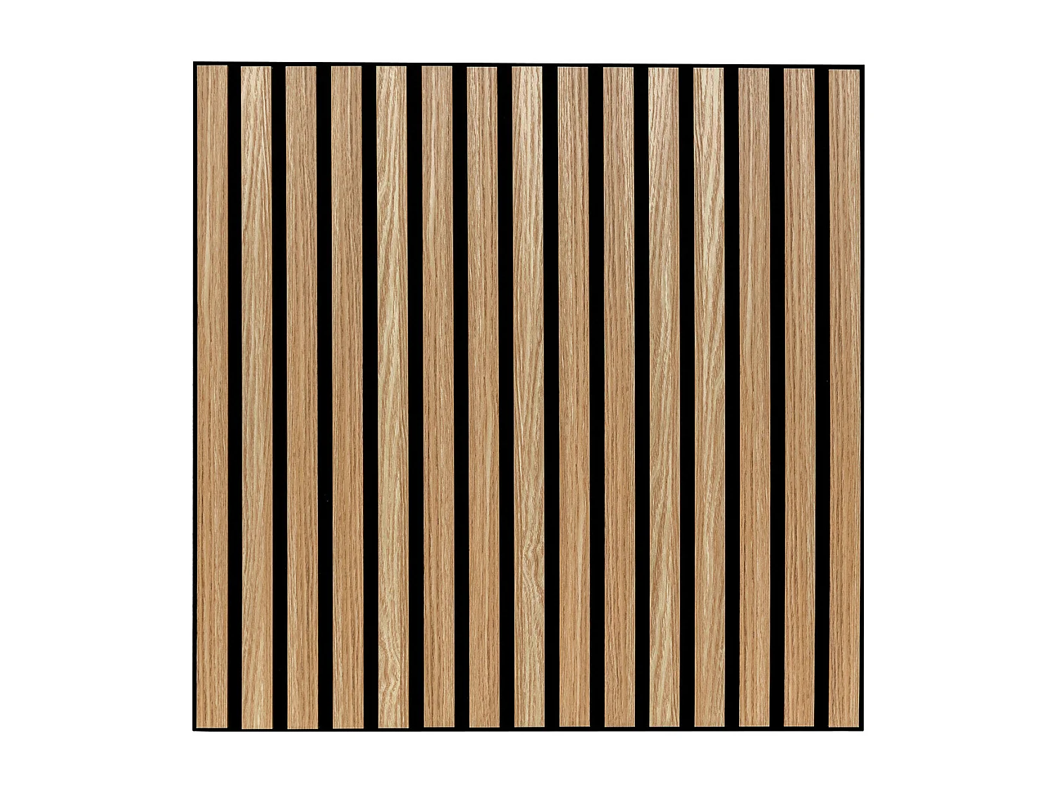 Panneau décoratif mural en Bois clair 60 x 60 cm