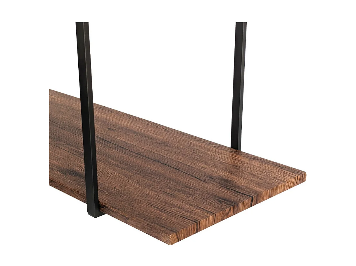 Etagère BAR SHELF 75 cm MARRON avec 2 étagères pour verres et bouteilles par Yelloo