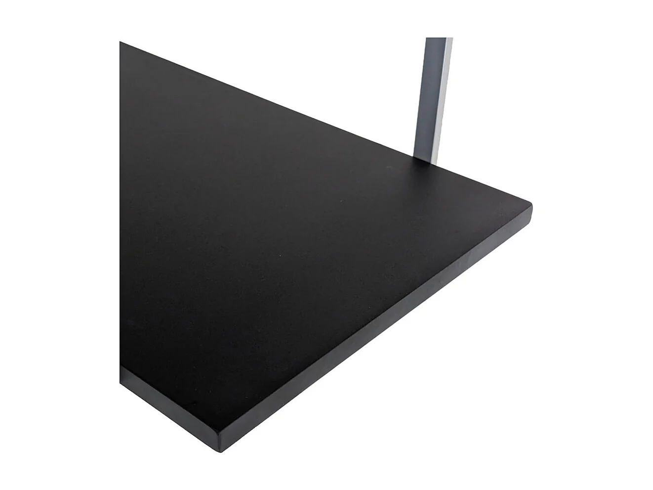 BAR SHELF regal 115 cm GRAU SCHWARZ mit 2 Ablagen für gläser und flaschen von Yelloo