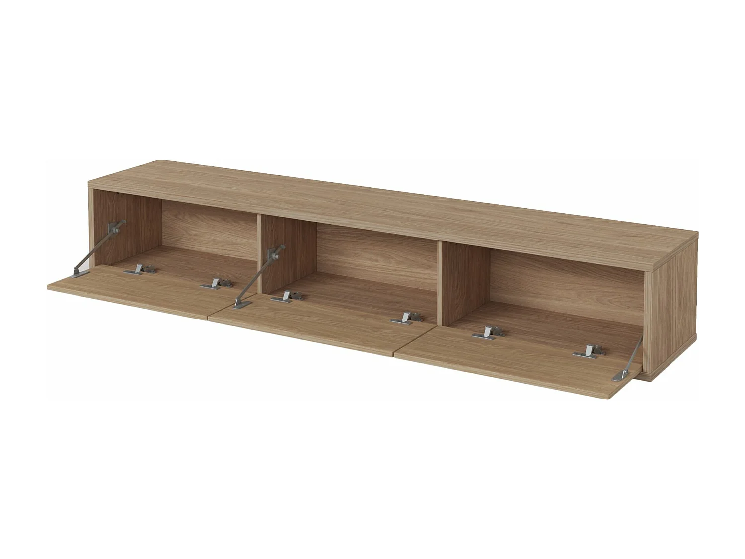 TV-meubel met 3 deuren - 180 cm - geolied eiken - MODDERN