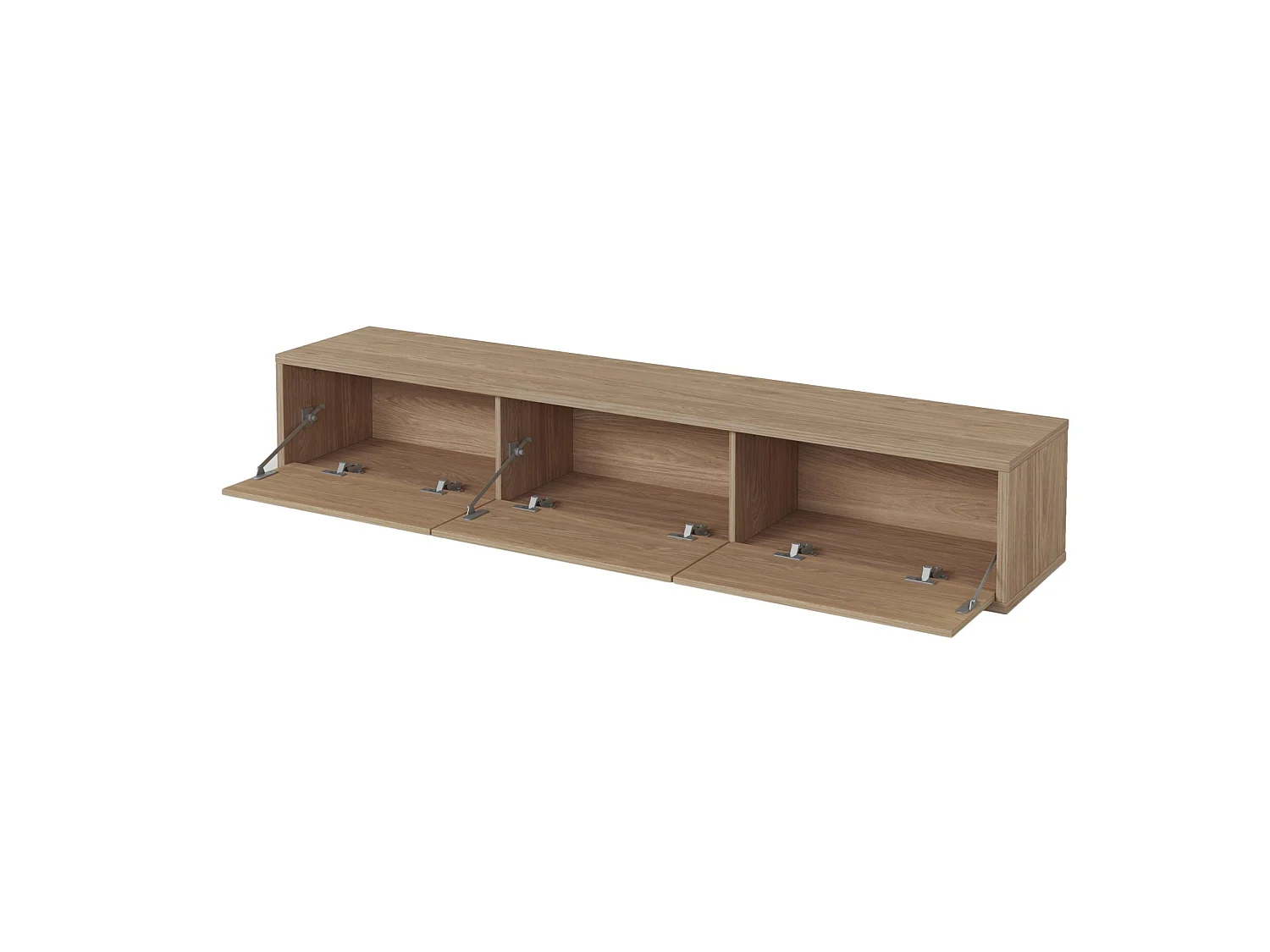 Meuble TV 3 portes - 180 cm - chêne huilé - MODDERN