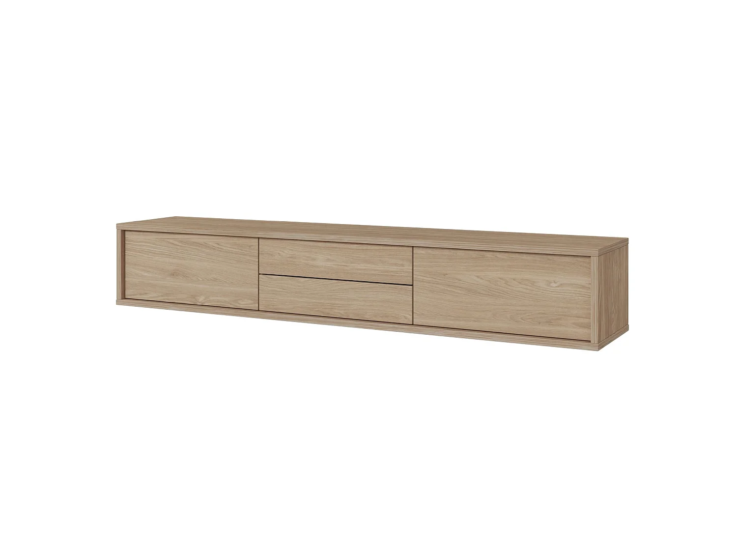 TV-meubel met 2 lades - 180 cm - geolied eiken - MODDERN
