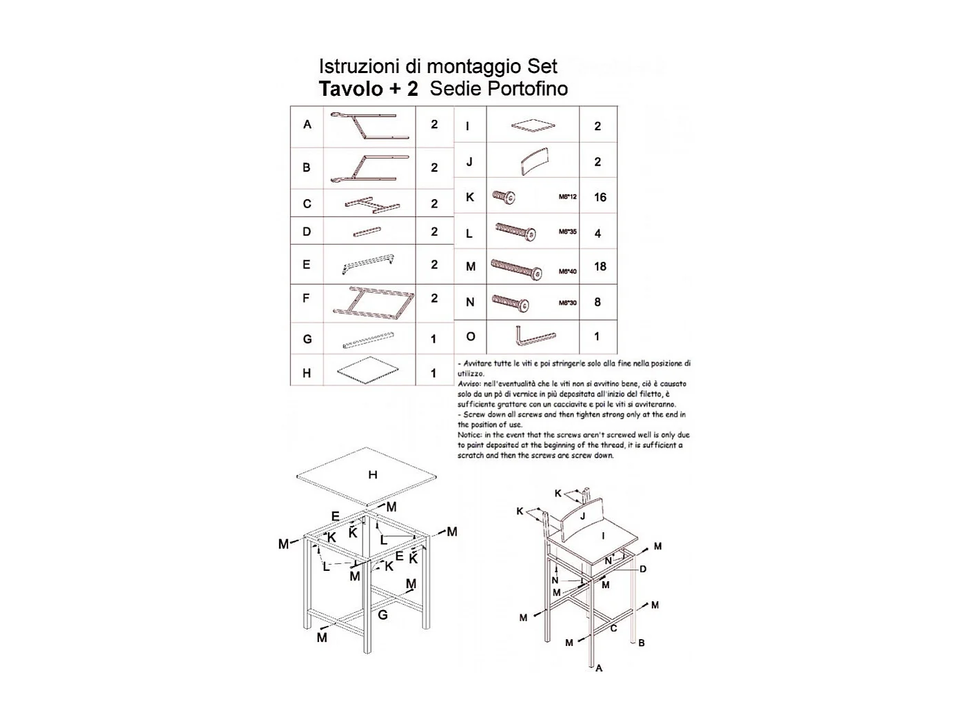 Set Tavolo Bar Con 2 Sedie colore beige e rovere chiaro mod. PORTOFINO by Yelloo