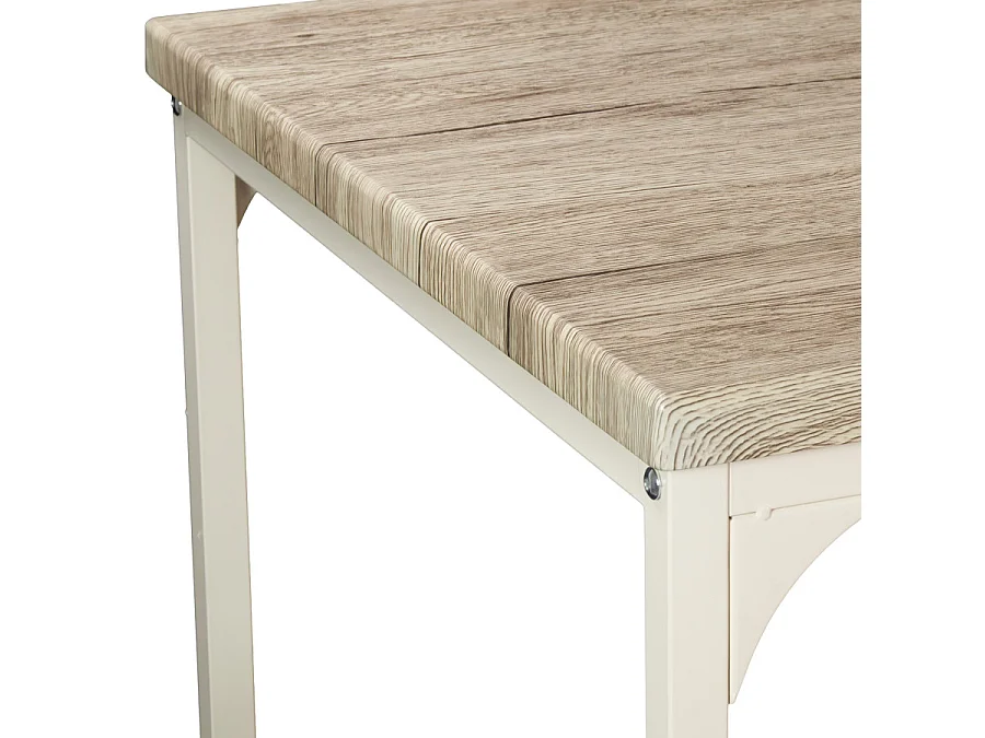 Lot de table avec 2 tabourets en chêne beige mod. BRASIL par Yelloo