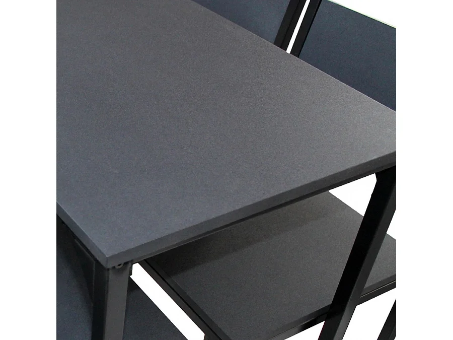 Set Tavolo bar con 4 Sgabelli nero mod. LIGNANO by Yelloo