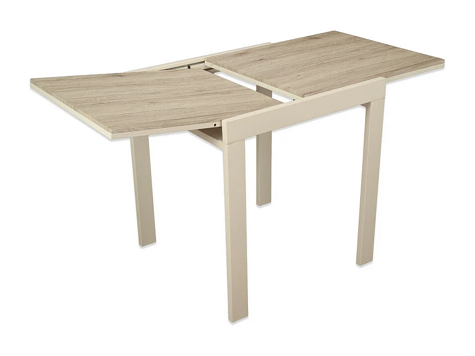 Tavolo bar Cucina 70x70 allungabile a 70x140 cm colore beige mod. SANREMO by Yelloo