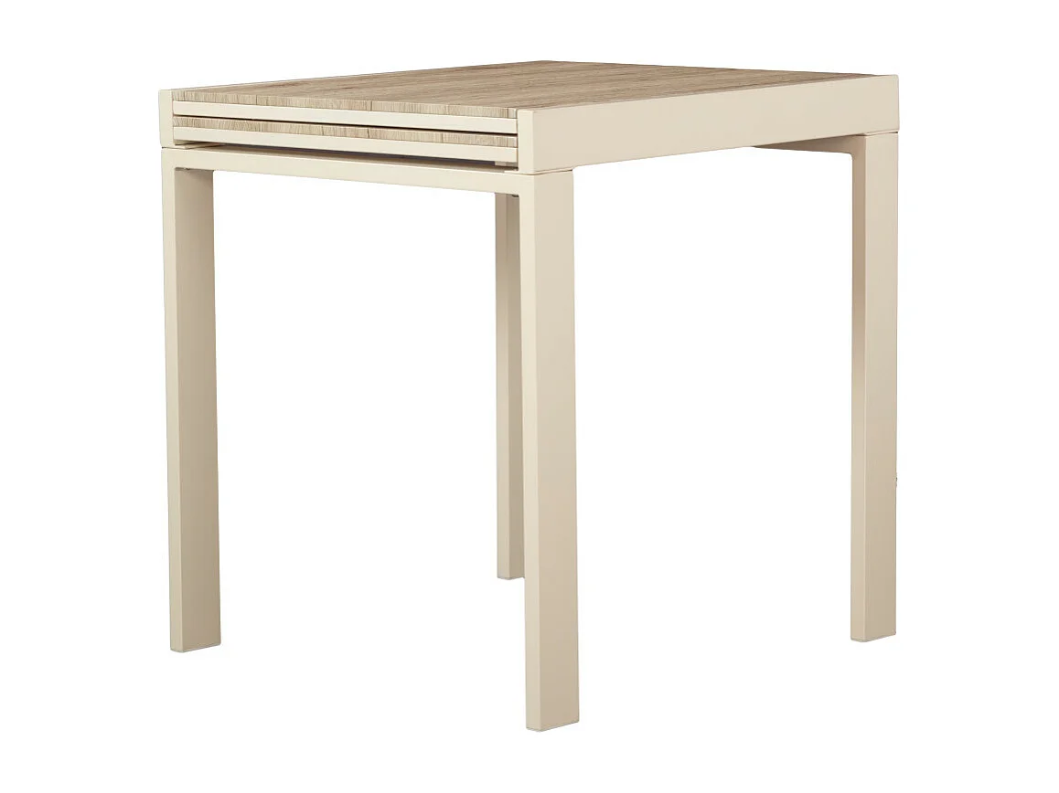 Tavolo bar Cucina 70x70 allungabile a 70x140 cm colore beige mod. SANREMO by Yelloo