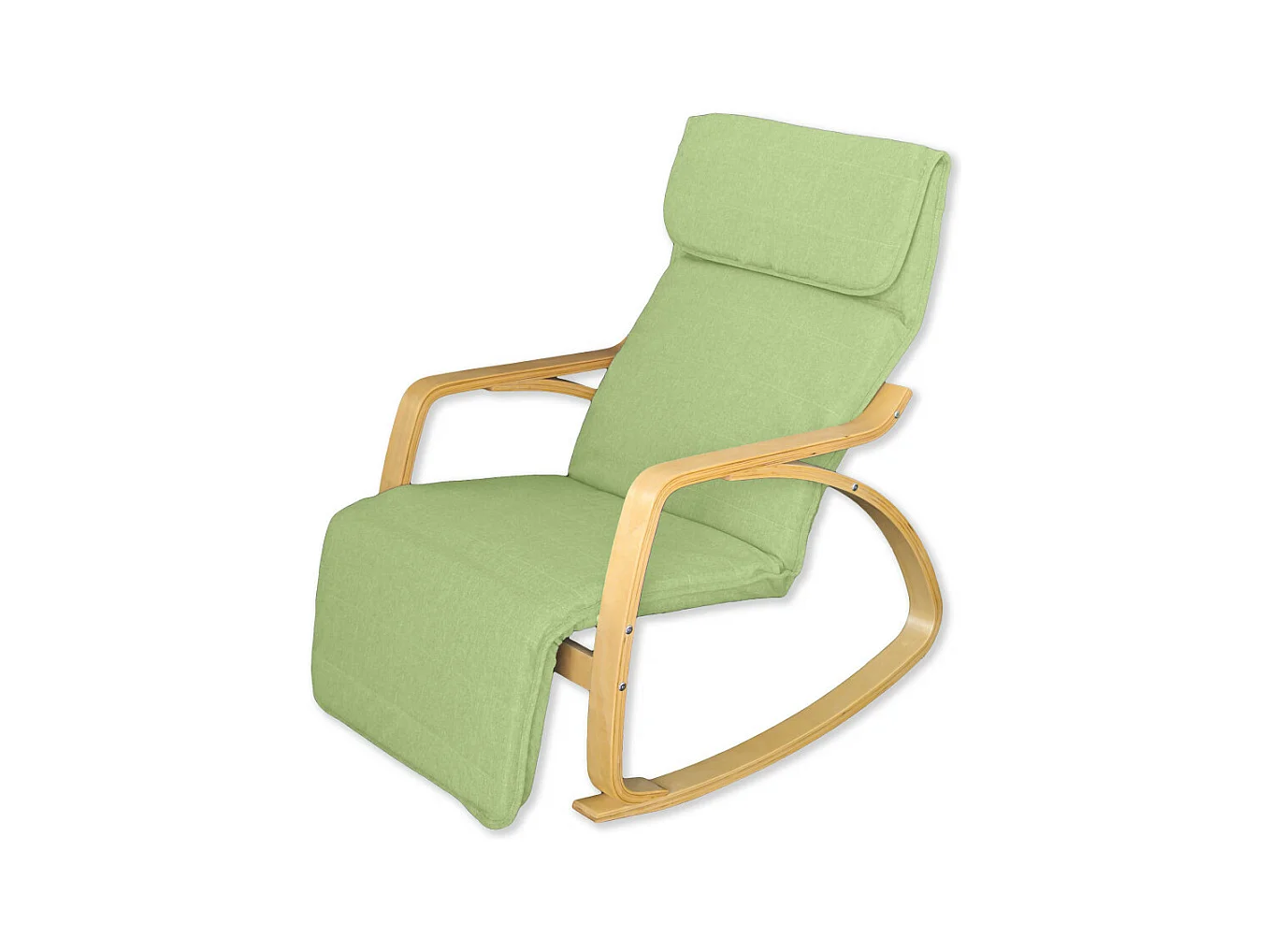 Poltrona relax sedia a dondolo con poggiapiedi regolabile mod. ZEN VERDE by Yelloo
