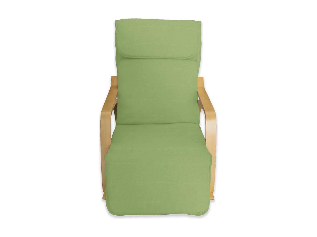 Poltrona relax sedia a dondolo con poggiapiedi regolabile mod. ZEN VERDE by Yelloo