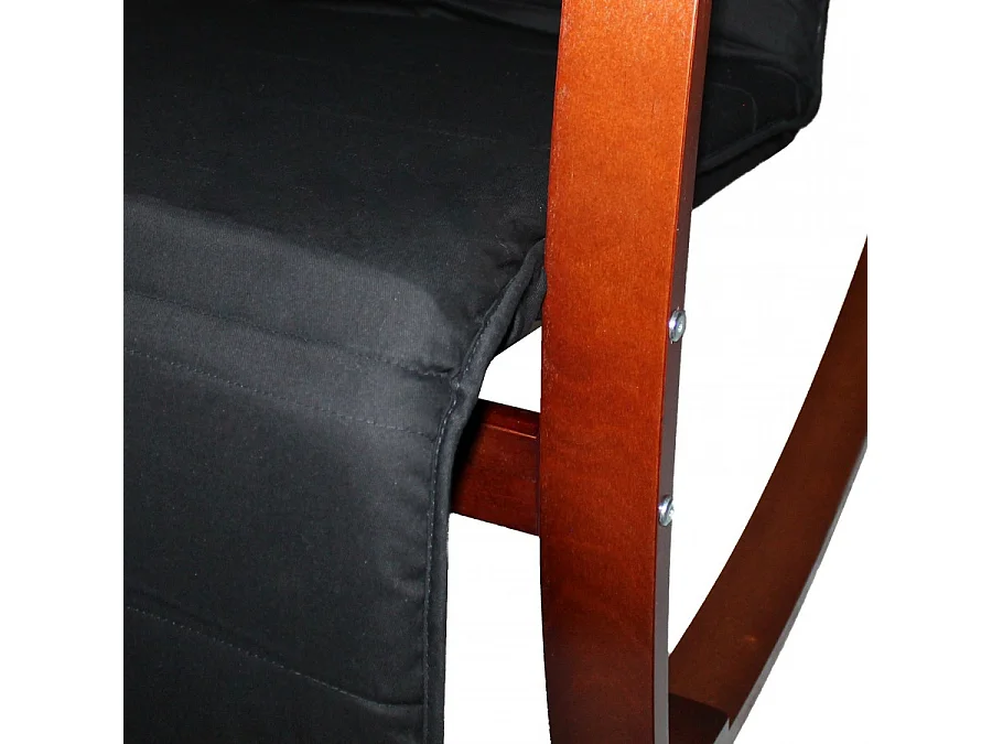 Fauteuil relax à bascule avec repose-pieds réglable mod. ZEN NOYER NOIR par Yelloo