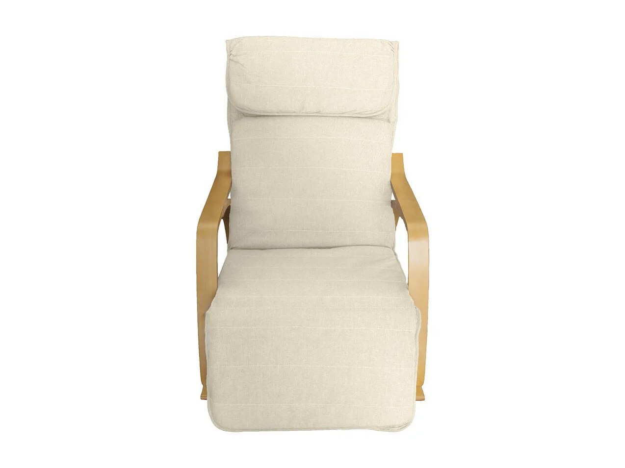 Fauteuil relax à bascule avec repose-pieds réglable mod. ZEN BLANC par Yelloo