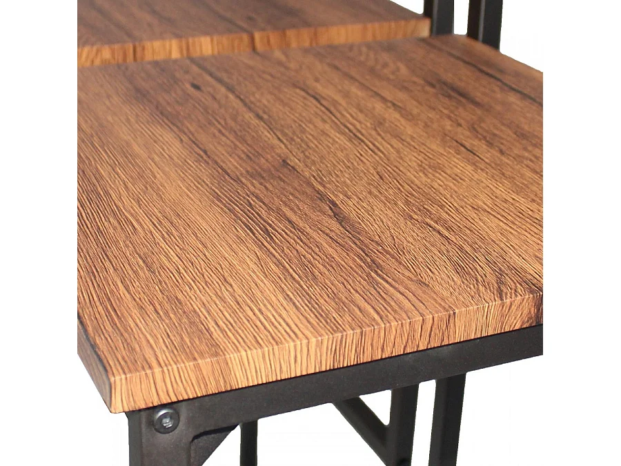 Set 2 Sgabelli bar marrone noce mod. VENICE by Yelloo