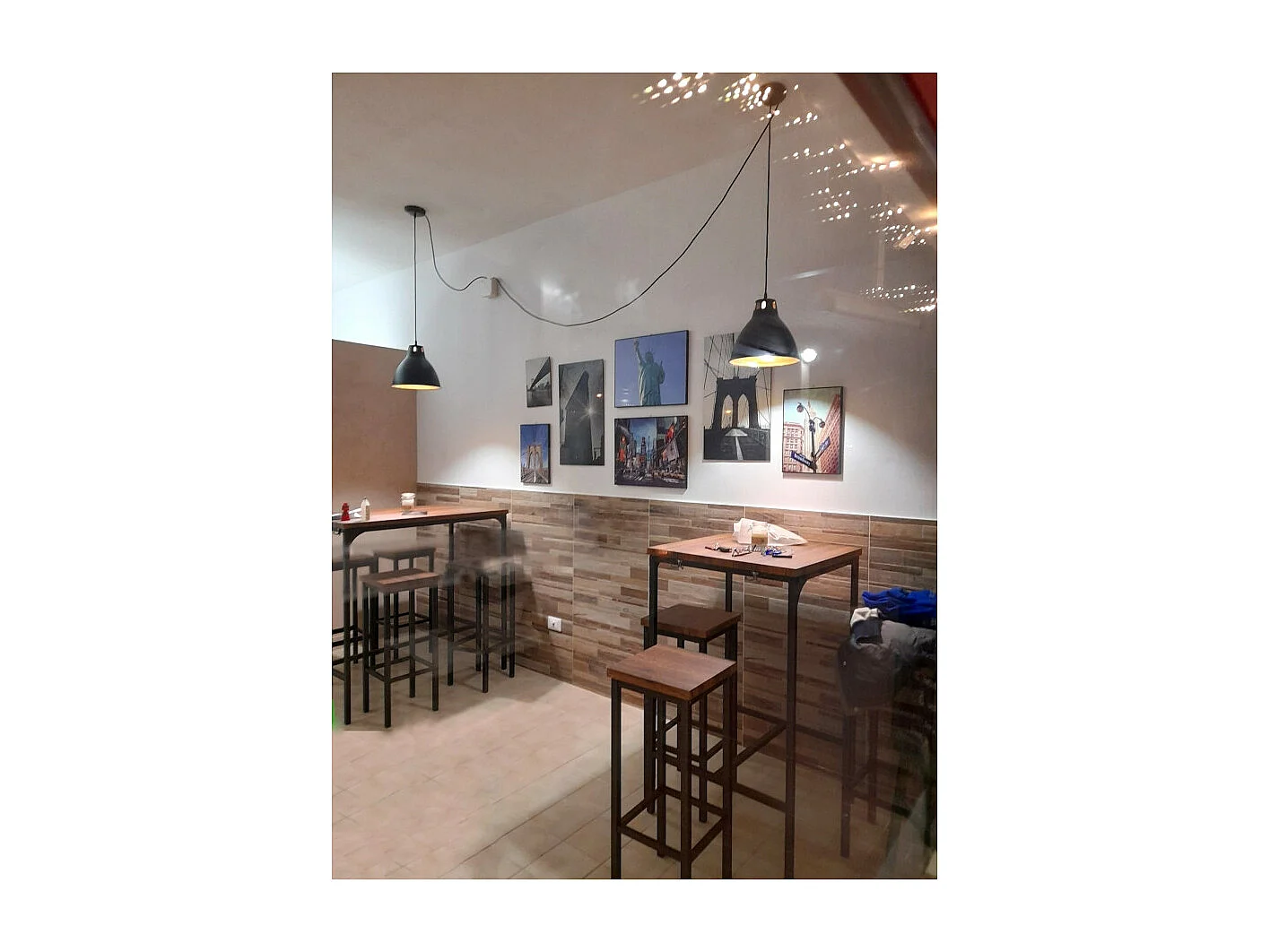 Lot de 2 tabourets de bar, hauteur d'assise 78 cm, couleur marron noyer, mod. FIRENZE ROMA par Yelloo