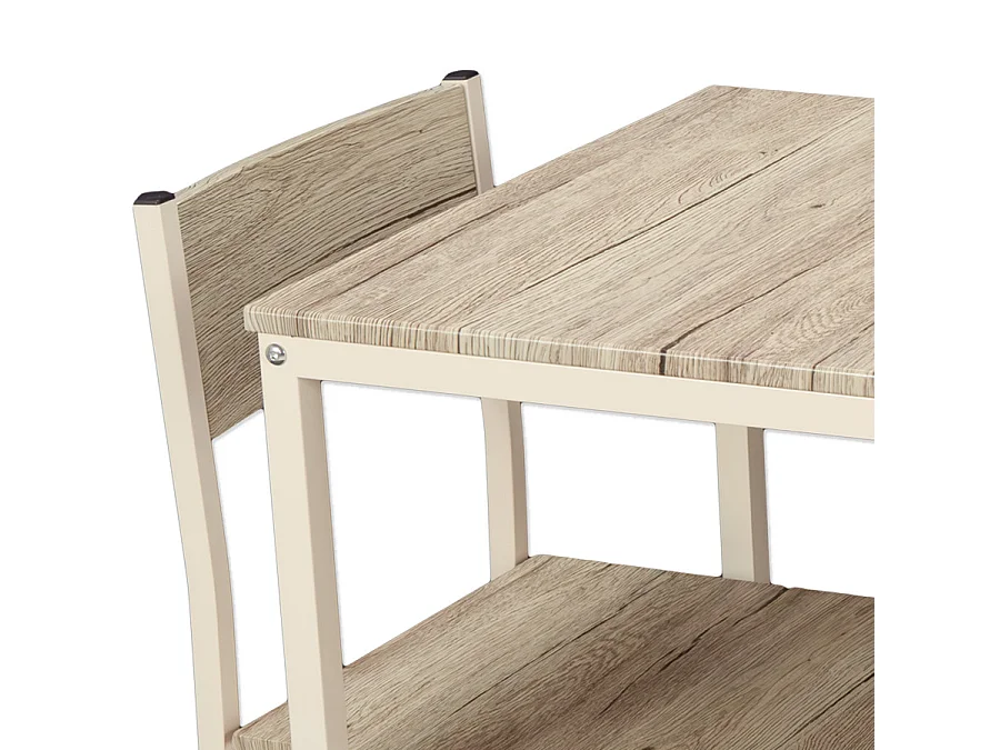 Conjunto de 2 cadeiras na cor carvalho bege mod. PORTOFINO por Yelloo