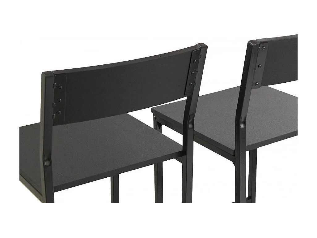 Set 2 Sgabelli colore nero moderni e comodi seduta altezza 67 cm mod. LIGNANO by Yelloo