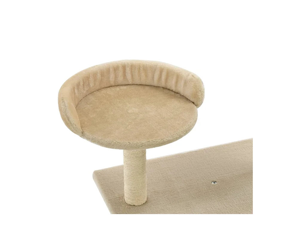 Katzenbaum mit Sisalkratzstämmen 95 cm Beige