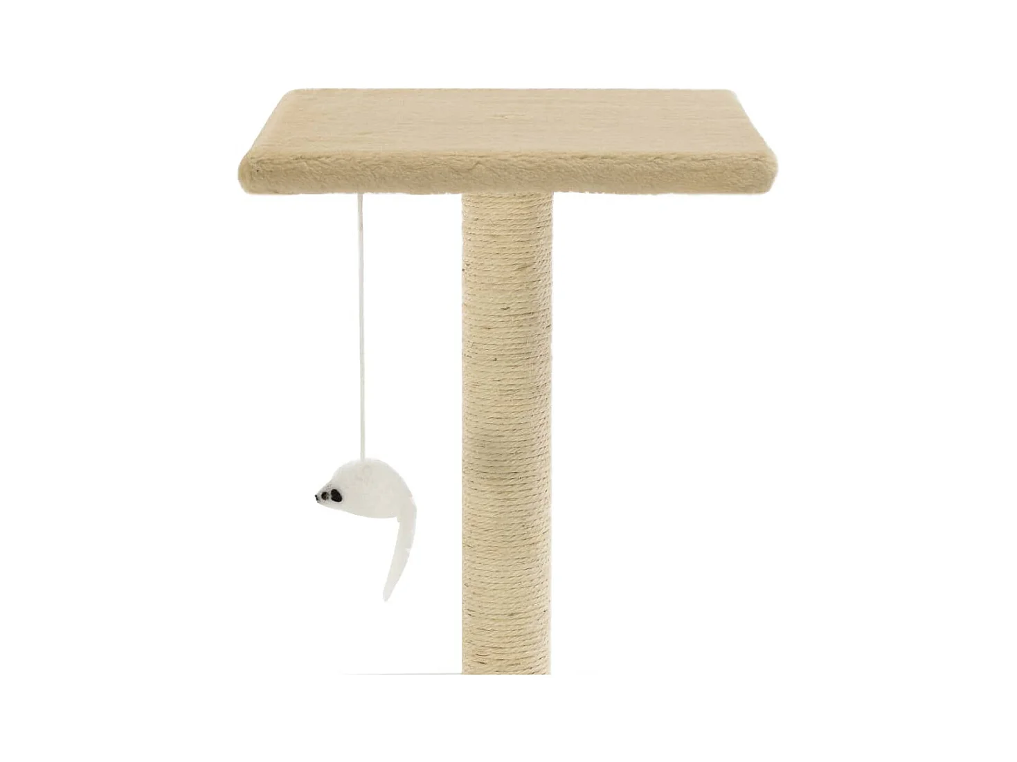 Katzenbaum mit Sisalkratzstämmen 95 cm Beige