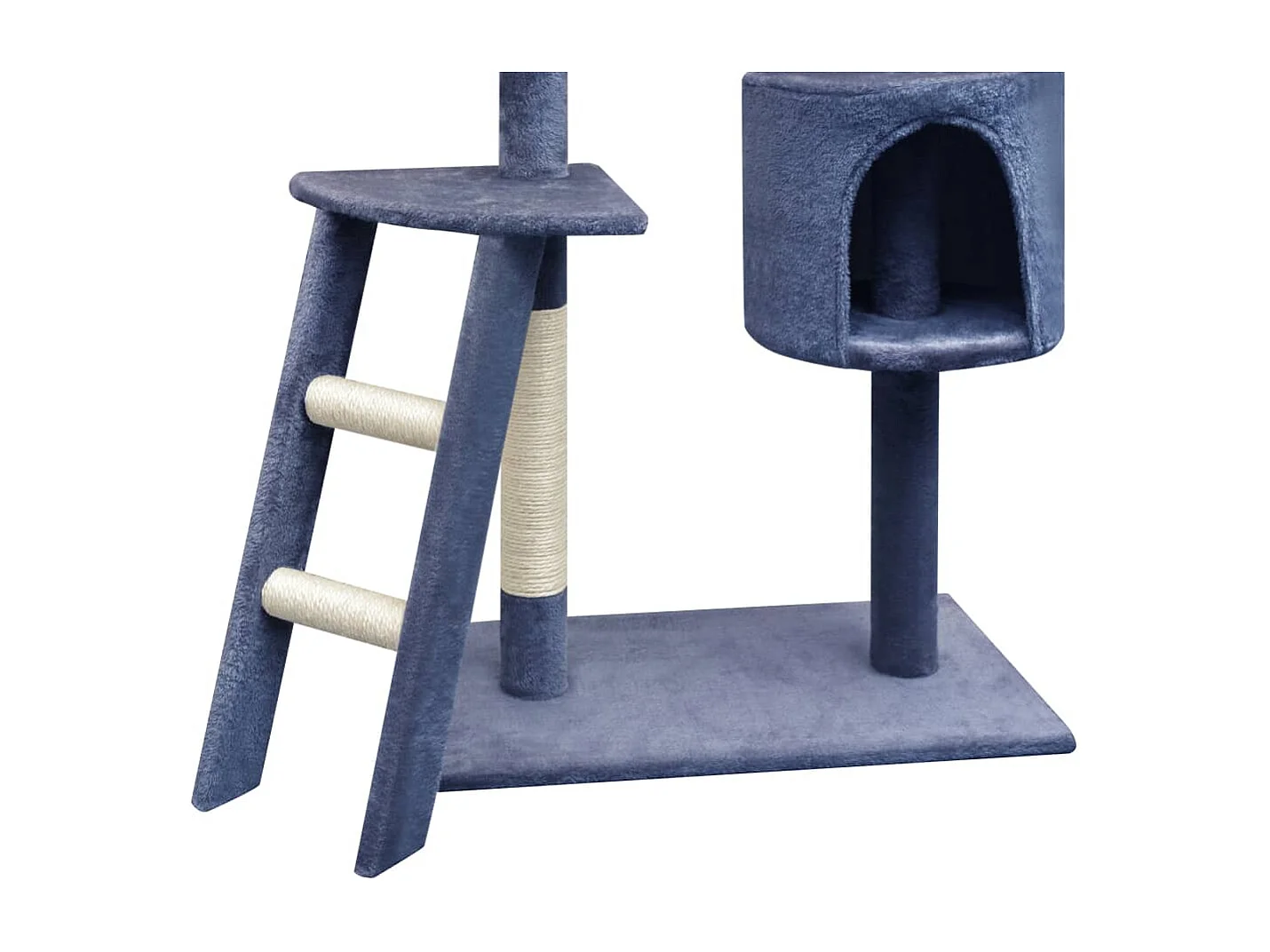 Árvore para gatos com arranhadores de sisal 150 cm Azul escuro