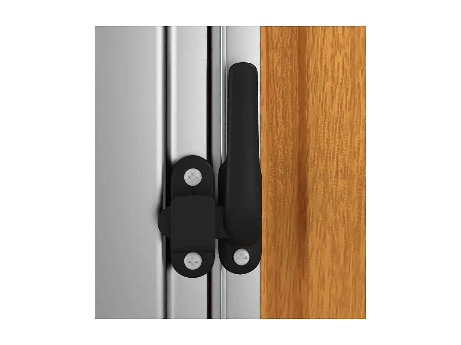 Abri de jardin Marron 118,5x97x209,5 cm Acier galvanisé