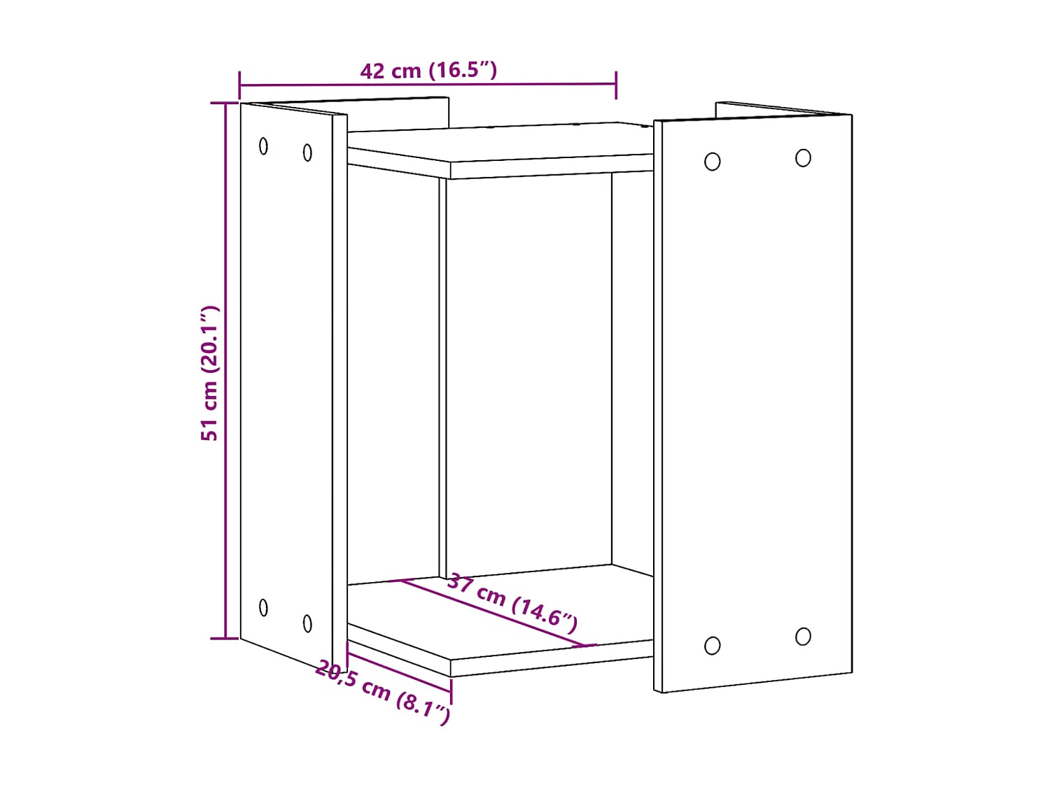 Mobiletto per lettiera per gatti in legno ingegnerizzato grigio cemento