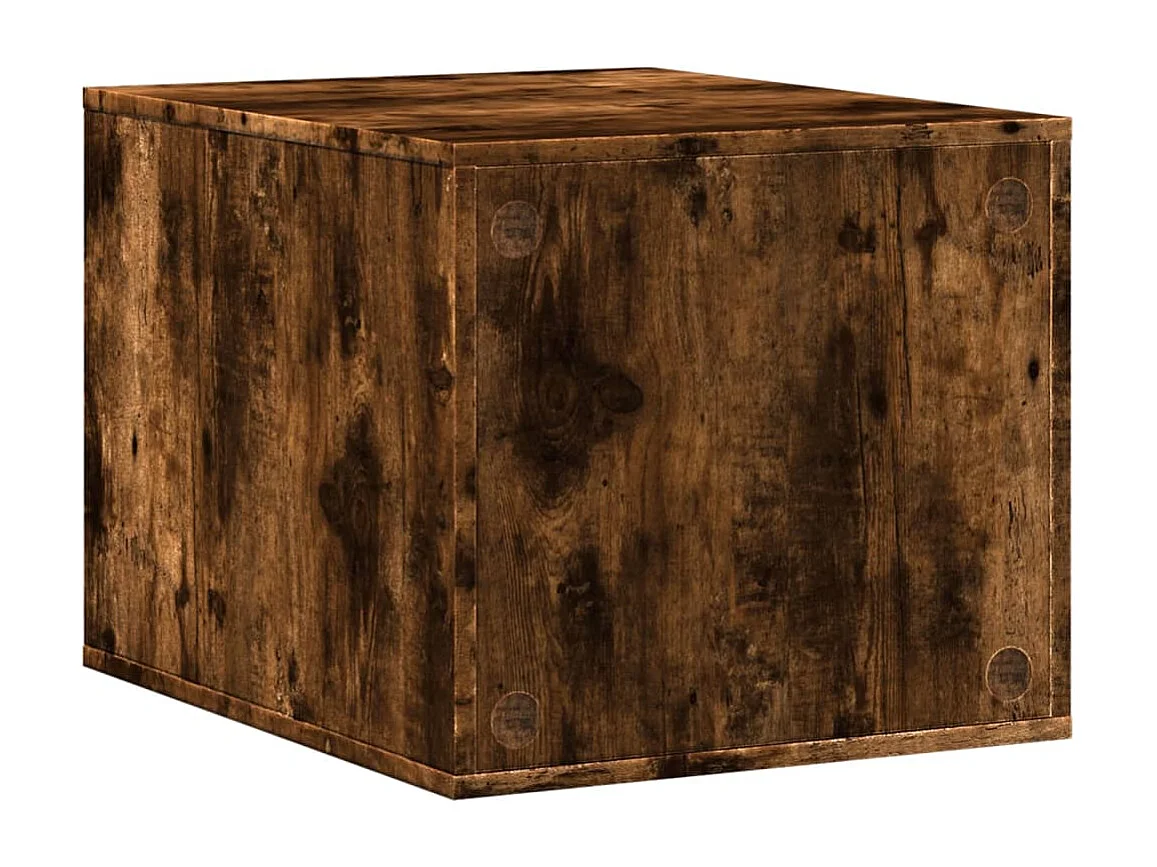 Mobiletto per lettiera per gatti in rovere affumicato, legno ingegnerizzato