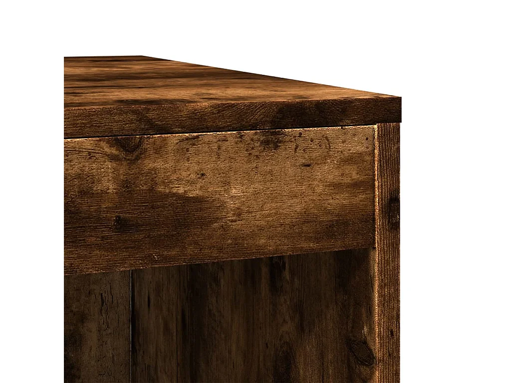 Mobiletto per lettiera per gatti in rovere affumicato, legno ingegnerizzato