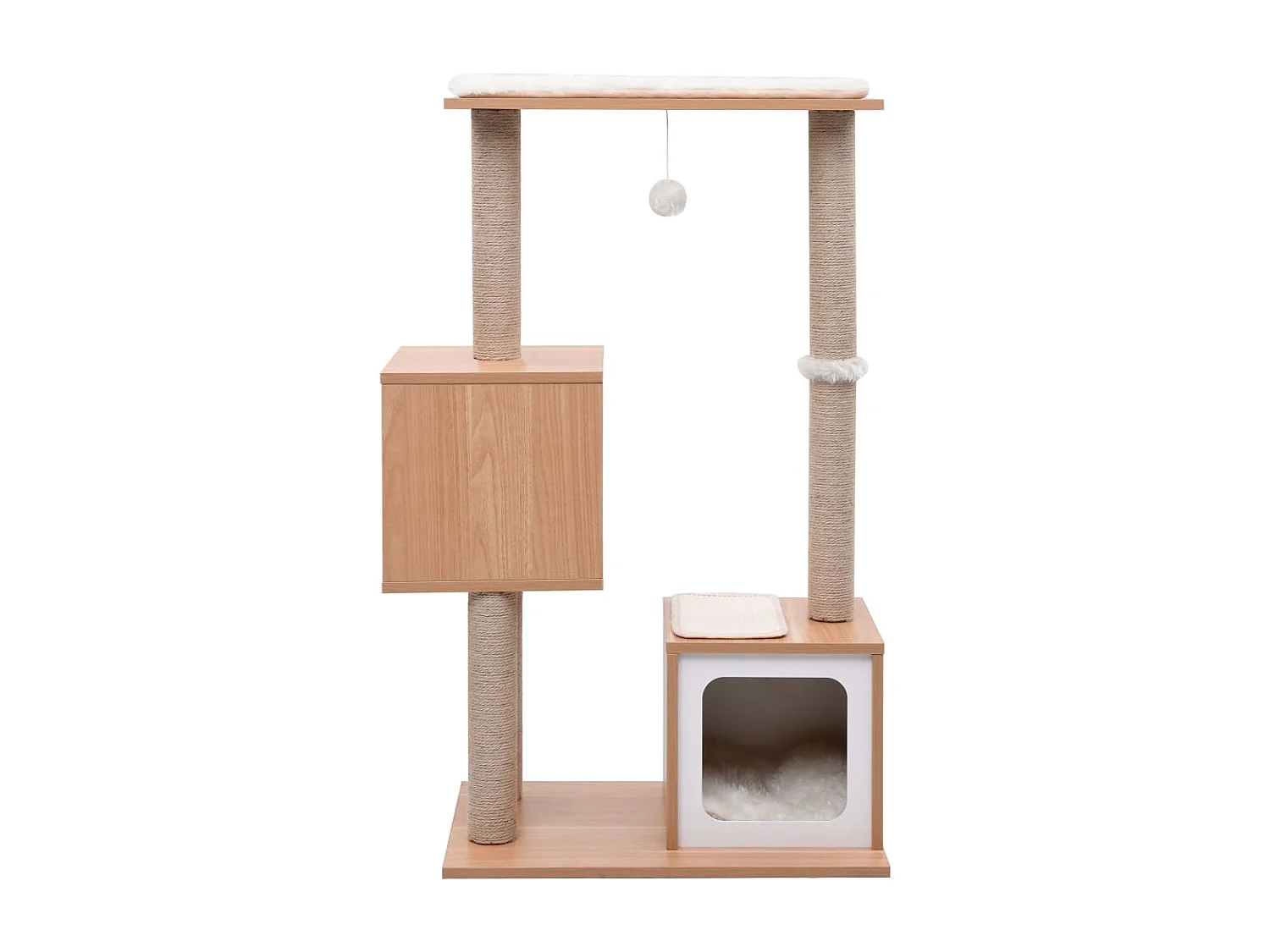 Arbre à chat avec tapis à gratter en sisal 104 cm