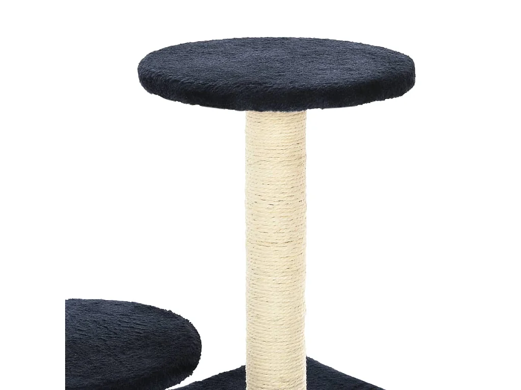 Arbre à chat avec griffoirs en sisal 60cm Bleu foncé