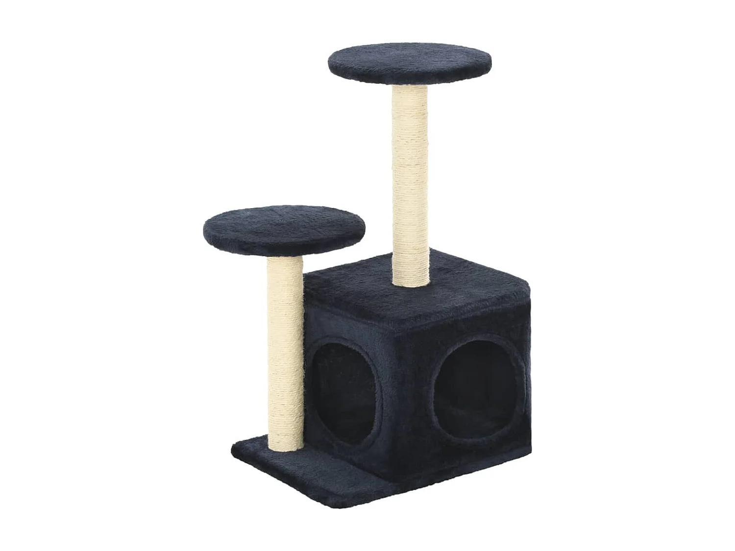 Arbre à chat avec griffoirs en sisal 60cm Bleu foncé