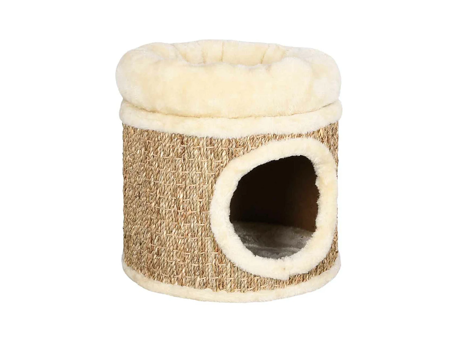 Maison pour chat avec coussin de luxe 33 cm Herbiers marins
