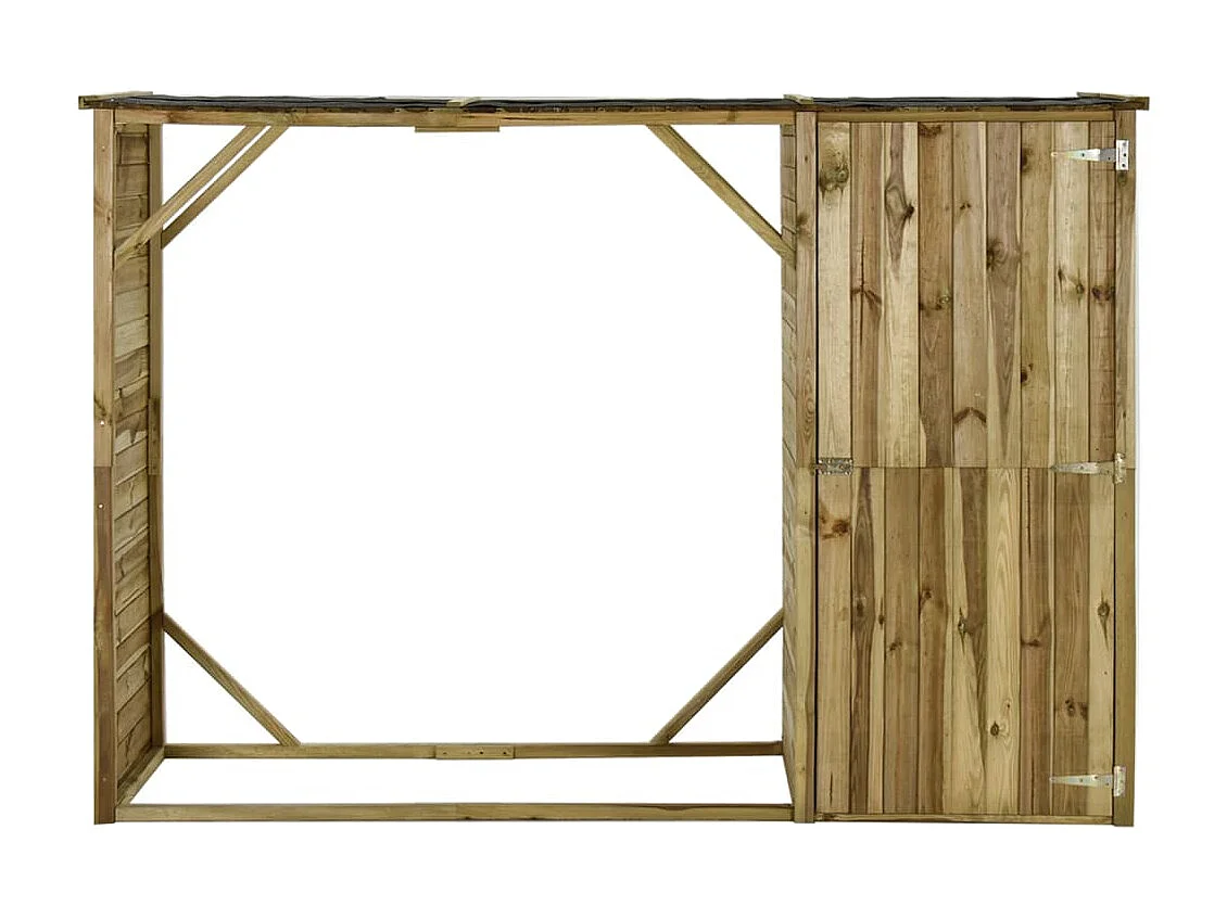Abri d'outils de jardin Pin 253 x 80 x 170 cm