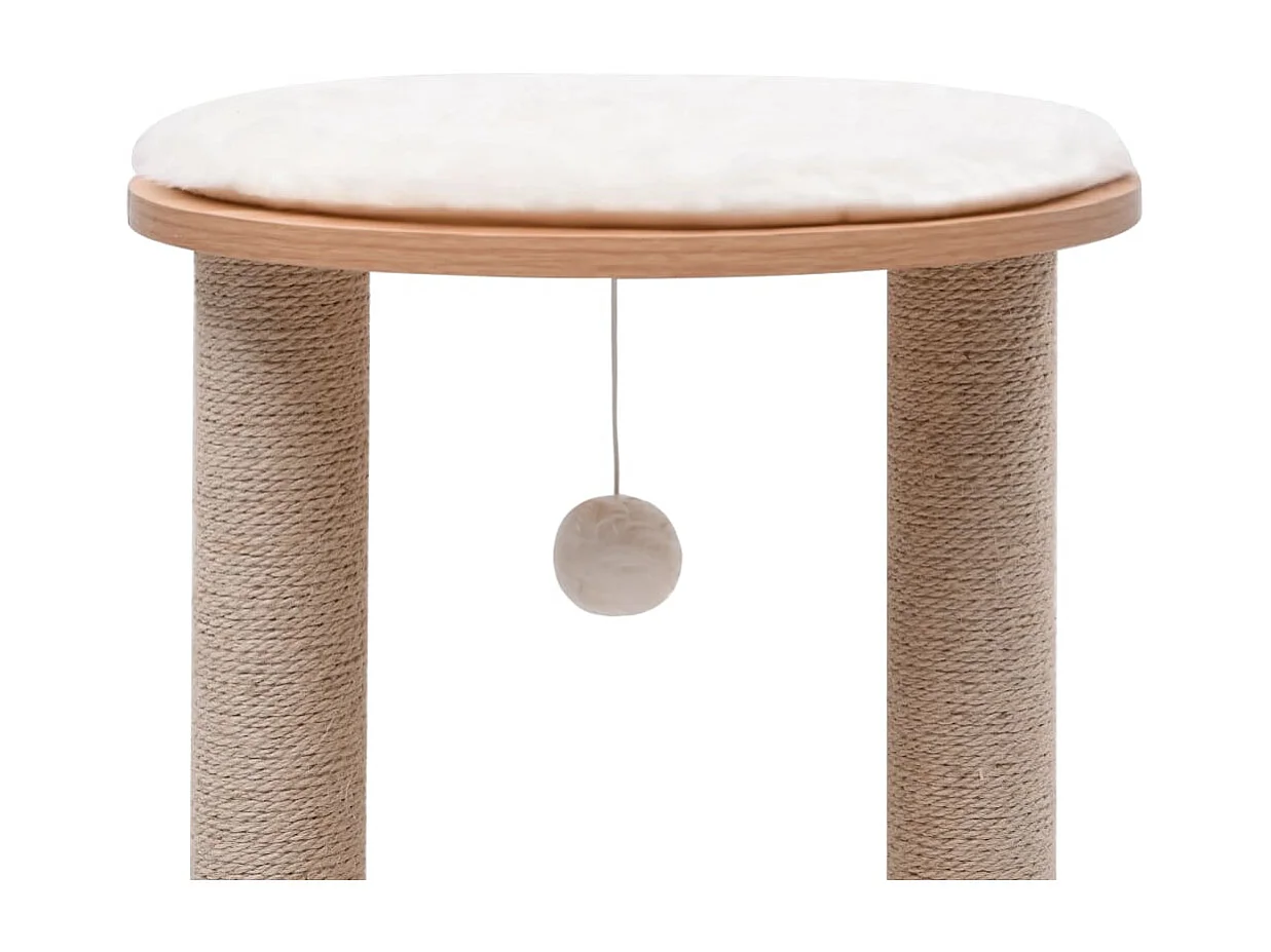 Kleiner Katzenbaum mit Kratzbäumen 44 cm