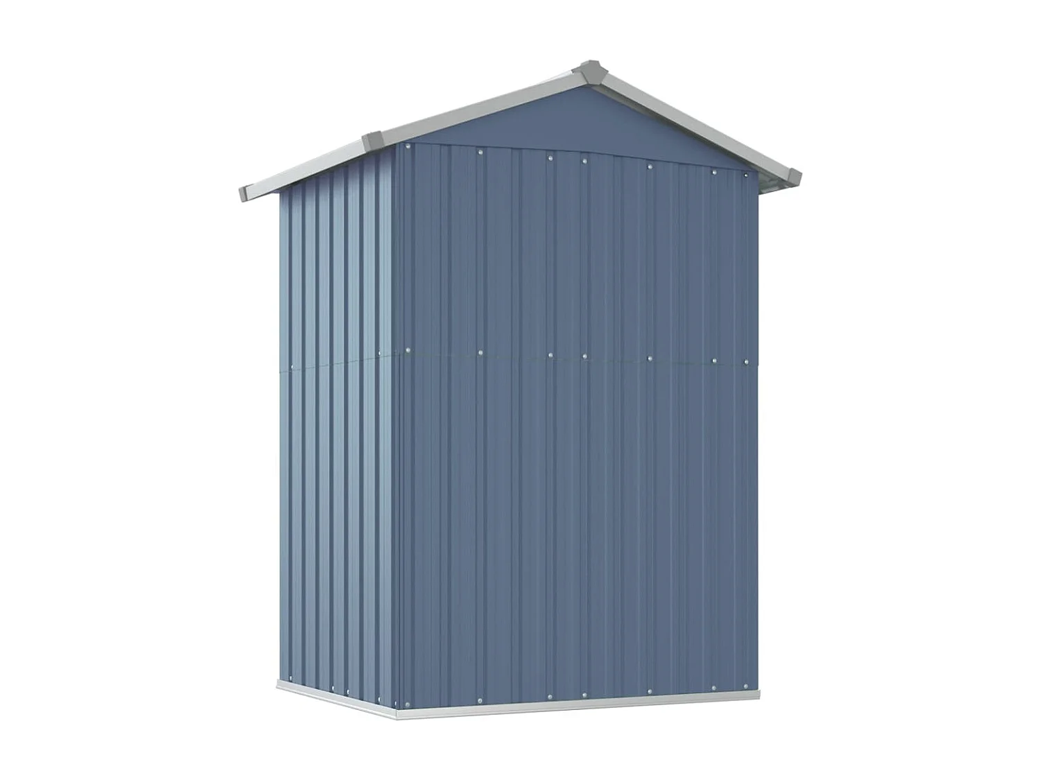 Abri de jardin Gris 126x97,5x177 cm Acier galvanisé