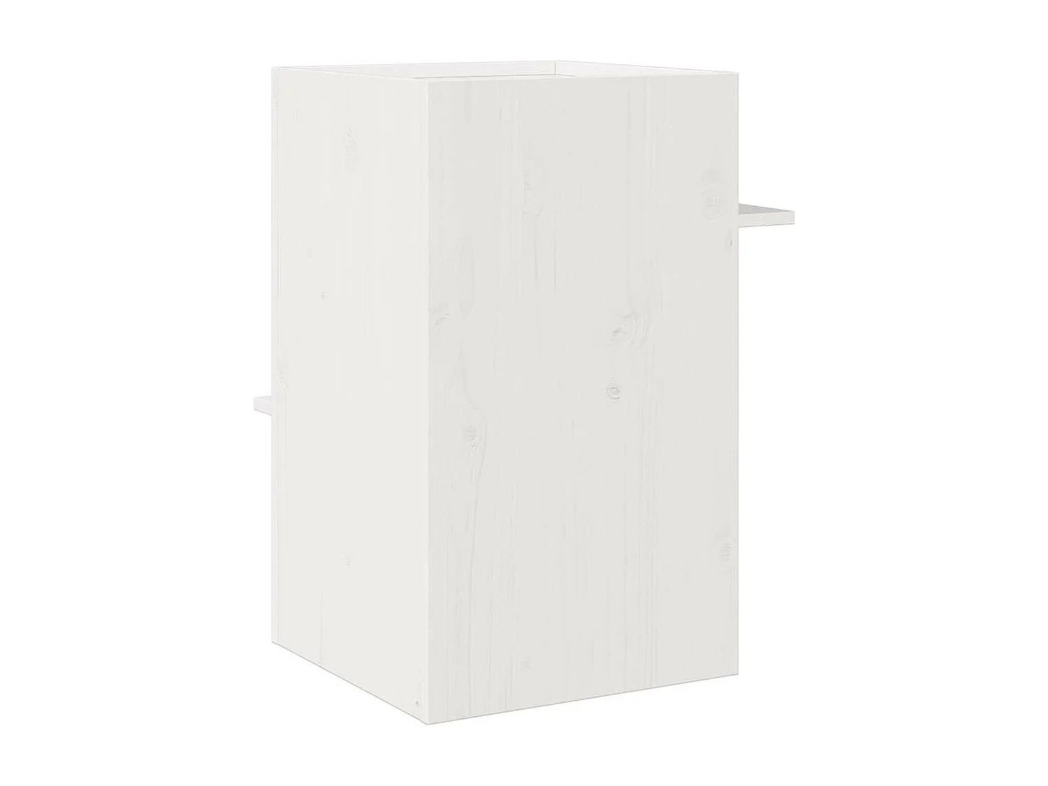 Maison pour chat blanc 43x43x60 cm bois de pin massif