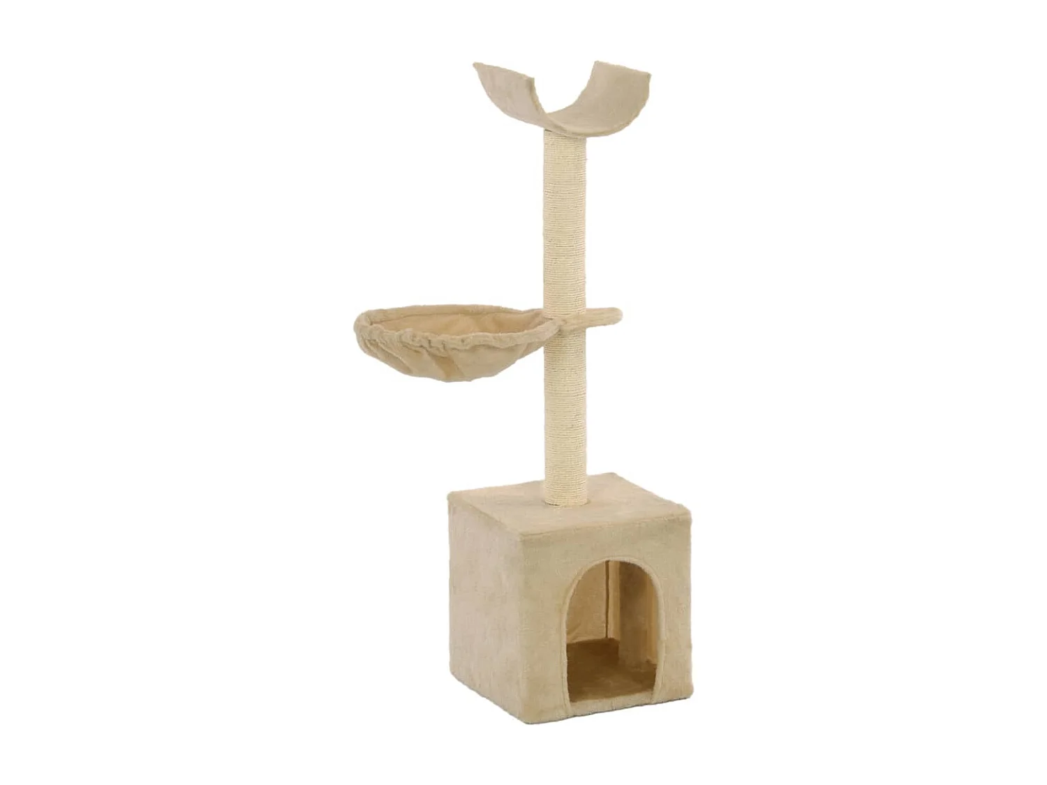 Arbre à chat avec griffoirs en sisal 105 cm Beige