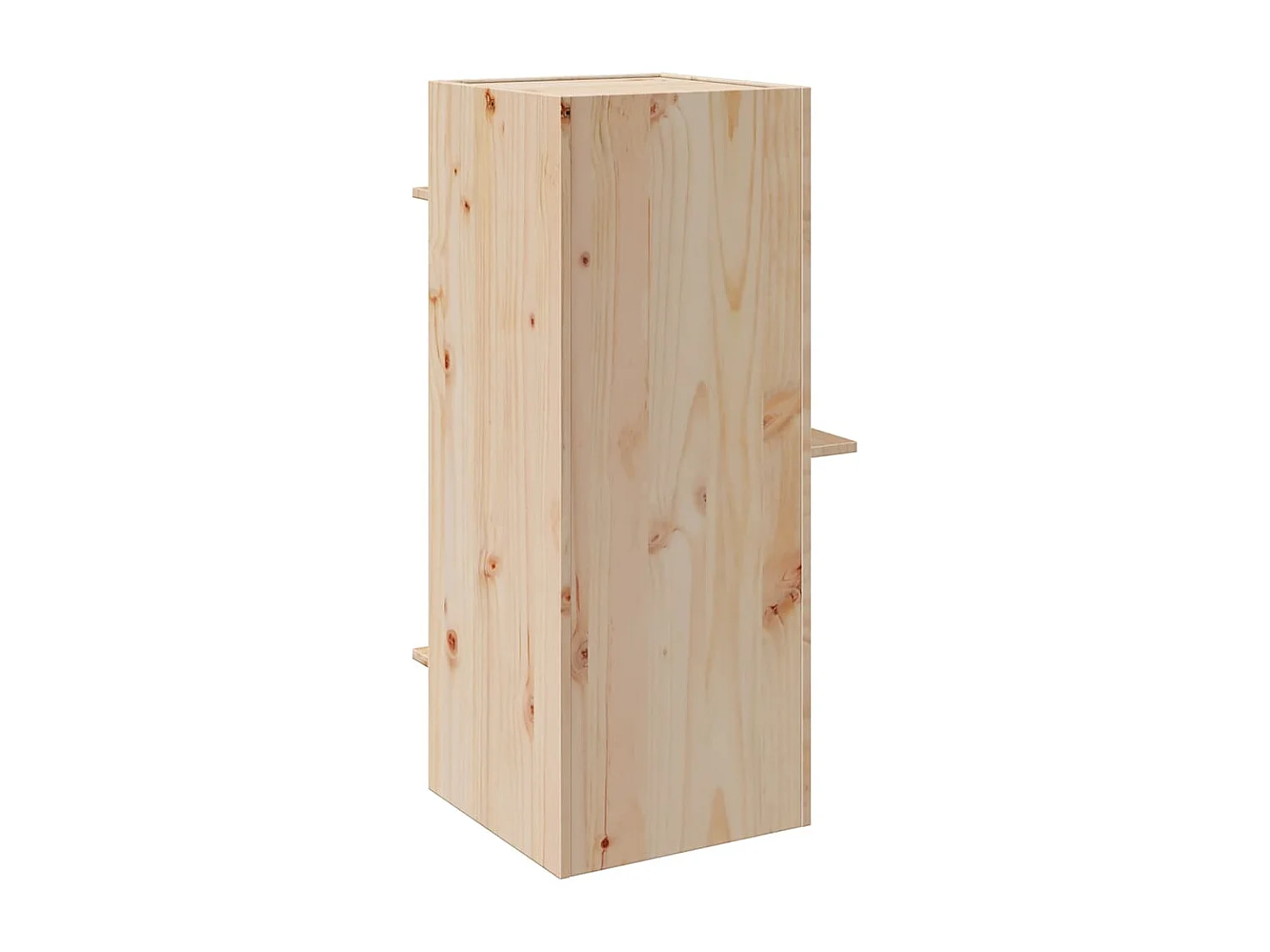 Casa para gato 43x43x90 cm madeira de pinho maciça