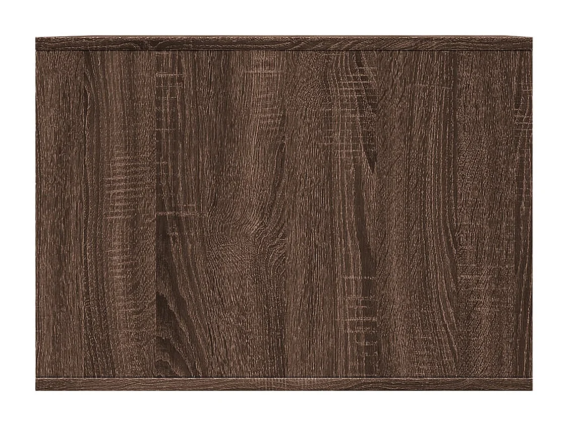 Meuble de bac à litière pour chat chêne marron bois ingénierie